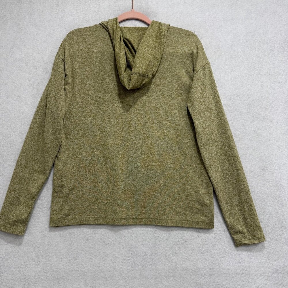 Athleta Hoodie Sweatshirt Womens Small Green Uptempo II Lightweight Thumbholes - Picture 6 of 11